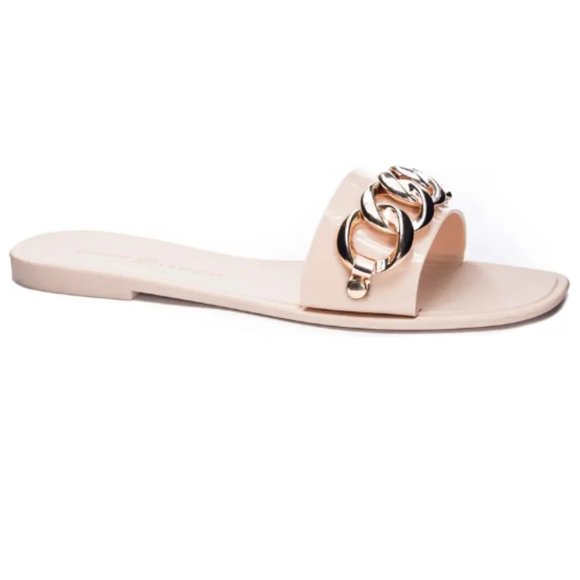 Midsummer Slide Sandal in Nude - Picture 1 of 4